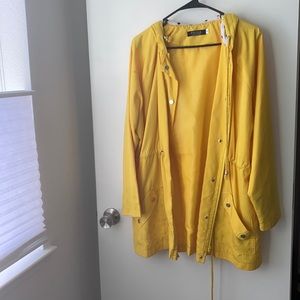 Yellow rain coat